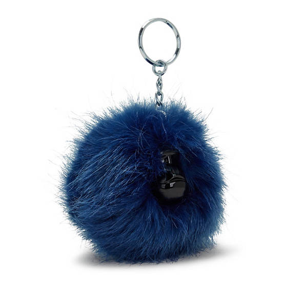 Kipling Pompom Monkey Keychain Tillbehör Blå | SE 1258FD